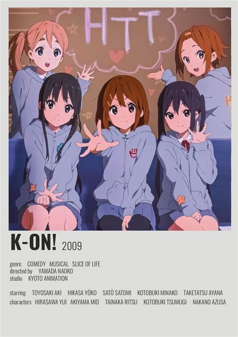 K-On! Poster | Kyoto animation, Poster, Animation