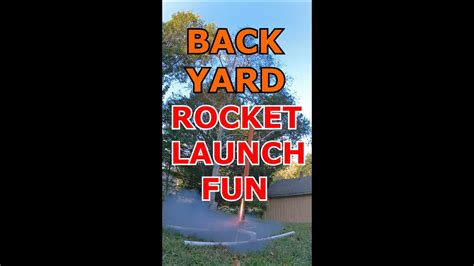 Rocket Launch Fun in the Backyard Estes E12 motors Cardboard Tube Rockets - YouTube