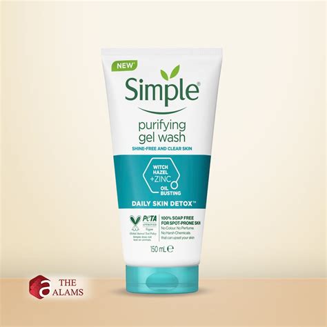 Simple Daily Detox Purifying Gel Face Wash- For Oily Skin