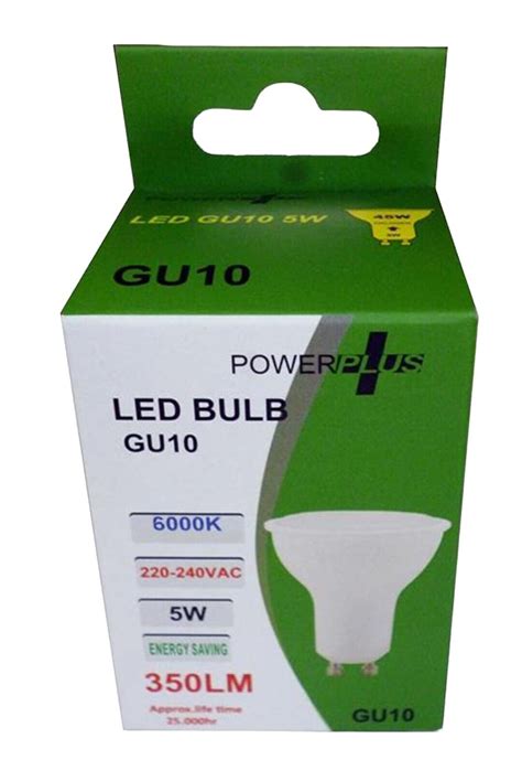GU10 LED Bulbs Spot Light Lamps Cool Day White Down Lights Lightbulbs A+ 10 Pack | eBay