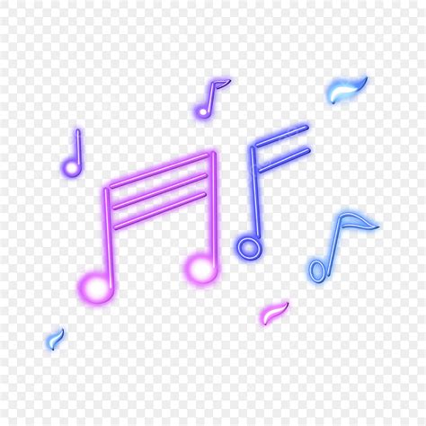 Neon Music Note PNG Image, Neon Light Effect Music Notes, Light, Shiny, Icon PNG Image For Free ...