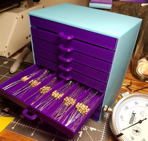 Resistor Storage Drawers by Griffin175 - Thingiverse 3d Printer Designs, 3d Printer Projects, 3d ...
