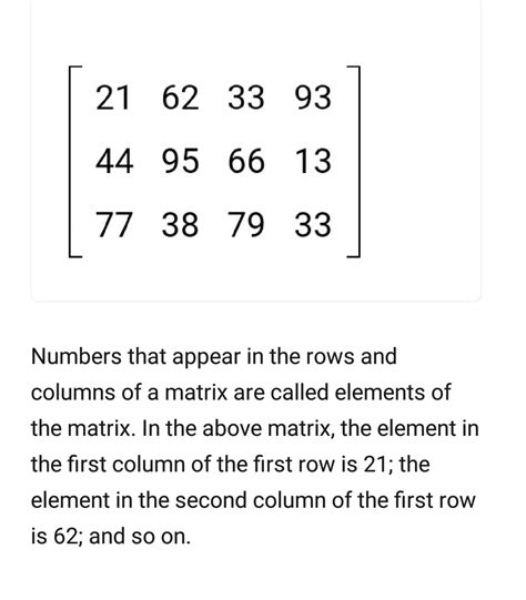 Please explain about elements of matrix - Chemistry - Chemical Kinetics - 14619325 | Meritnation.com