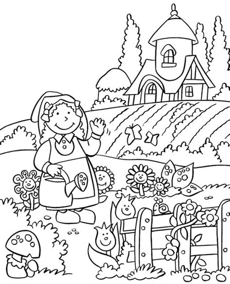 Garden Flower Colouring Pages For Children >> Disney Coloring Pages