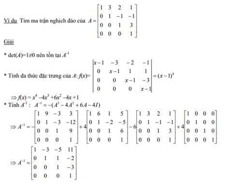 Cách tìm ma trận nghịch đảo 2×2, 3×3, 4×4 chính xác 100%