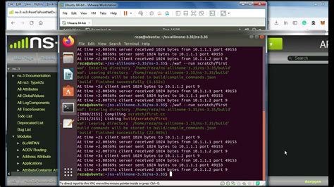 4. The First Code in NS3- Examples/Tutorial/first.cc-A simple topology in Networks Simulator 3 ...