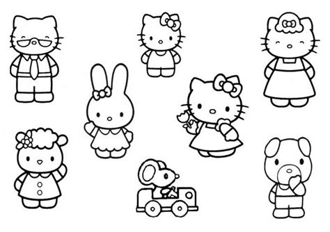 Hello Kitty And Her Friends Coloring Pages - Top 75 Free Printable Hello Kitty Coloring Pages ...