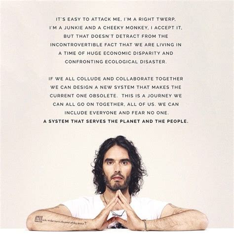 His tattoo placement Power To The People, Good People, Russell Brand Quotes, Great Quotes ...