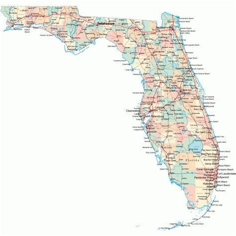 Maps Of Florida: Orlando, Tampa, Miami, Keys, And More - Map Of Florida ...