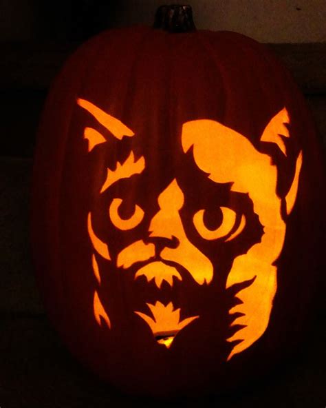 Carve a Grumpy Cat Pumpkin? NO. - Cheezburger Grumpy cat pumpkin stencil to download!!! Pumkin ...