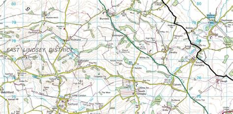 Lincolnshire Wolds - AONB Wall Map