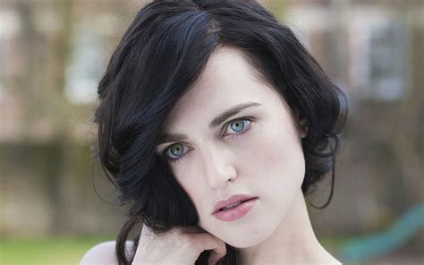 HD wallpaper: Actresses, Katie McGrath, Black Hair, Blue Eyes ...