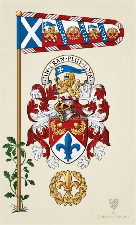 Heraldry Arms, banner and badge illustrated by Quentin Peacock ...