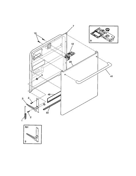 Frigidaire: Frigidaire Dishwasher Parts Diagram