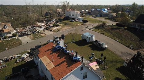 Drone footage shows more devastating aftermath of Tennessee tornado | WZTV