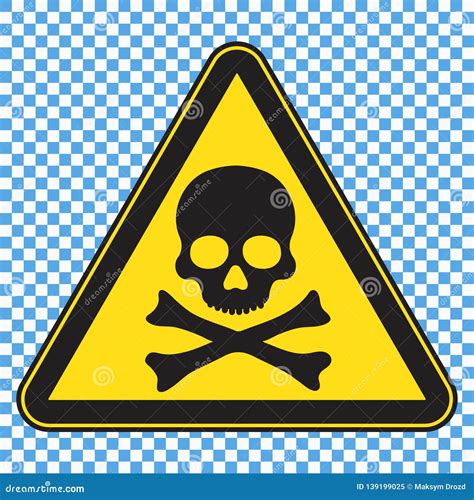 Danger Sign Skull Vector