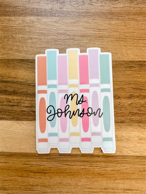 Personalized Teacher Sticker teacher Appreciation Sticker - Etsy