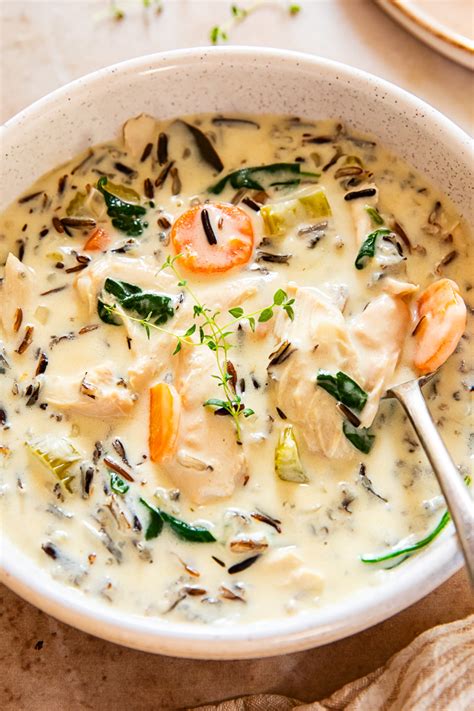 Creamy Chicken Wild Rice Soup - Vikalinka