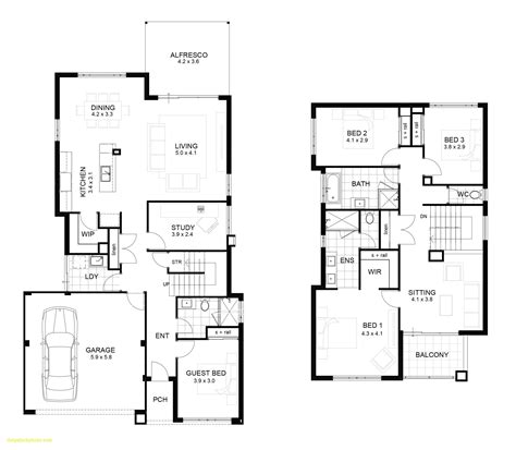 Two Storey House Floor Plan Designs Samples