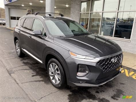 2020 Portofino Gray Hyundai Santa Fe SEL AWD #137543597 Photo #19 ...