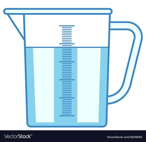 Measuring jug Royalty Free Vector Image - VectorStock