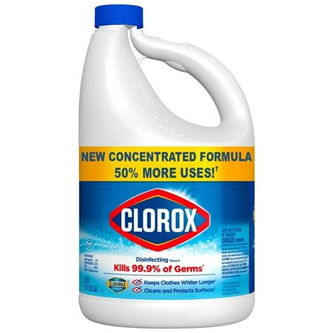 New - Clorox Disinfecting Bleach, Regular (Concentrated Formula), 121 fl oz - Walmart.com ...