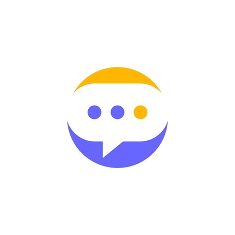 Premium Vector | Logo chatting app vector template design talk logo ...