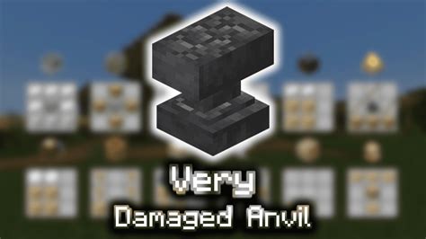 Very Damaged Anvil - Wiki Guide - 9Minecraft.Net