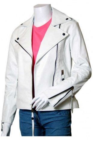 Movies Jacket - Ashes To Ashes Alex Drake Jacket | White Leather Biker ...