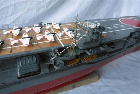 Japanese aircraft carrier Kaga - Mahogany Wooden Aircraft Models – Boat ...