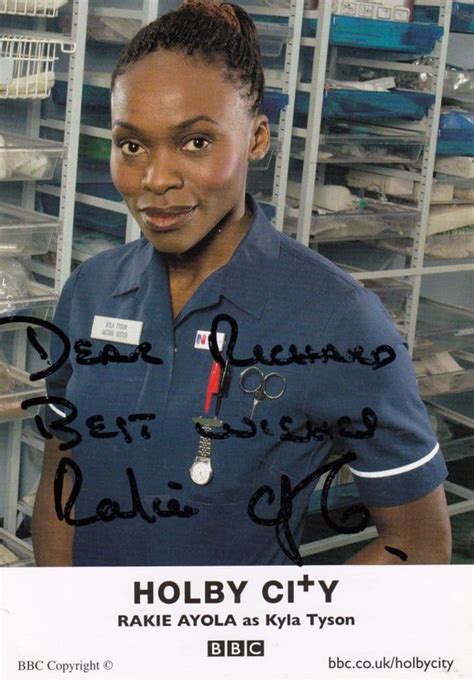 Rakie Ayola as Kyle Tyson in Holby City TV Show Hand Signed Cast Card Photo