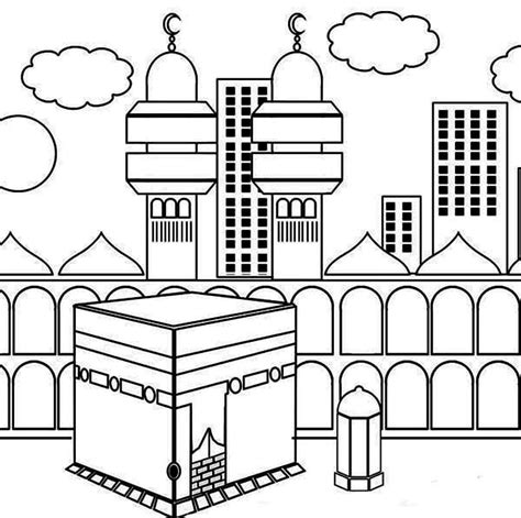 Kaaba Image coloring page - Download, Print or Color Online for Free