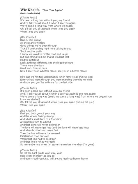 See You Again Lyrics | Leisure