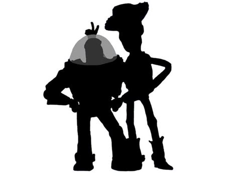 woody and buzz lightyear silhouette - Google Search | Disney characters ...