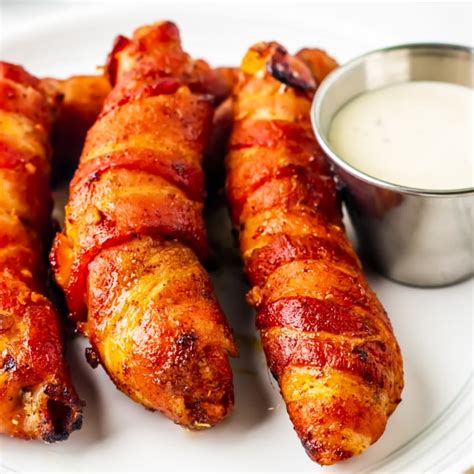 Bacon Wrapped Chicken Tenders in the Air Fryer - Life is Sweeter By Design