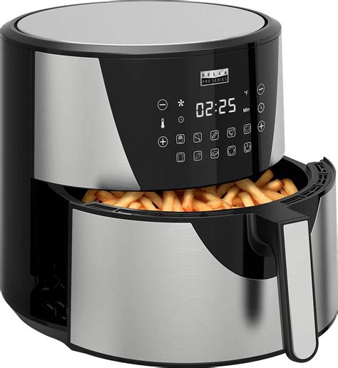 Bella Pro Series Digital Air Fryer With Dual Baskets Matte Black 90135 Best Buy ...