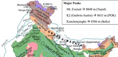 Kailash Range Map