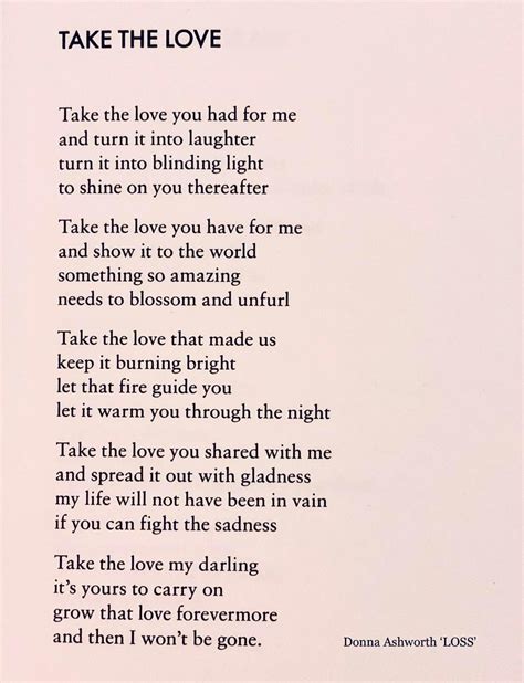 Poem by Donna Ashworth - #3 by SkyeGardener - Losing a partner - Sue Ryder Online Bereavement ...