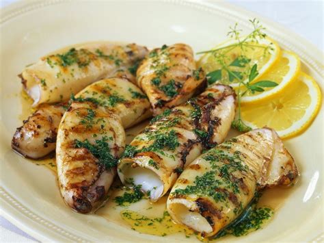 Lemon Garlic Grilled Calamari | Recipe | Pork rib recipes, Grilled calamari, Calamari recipes