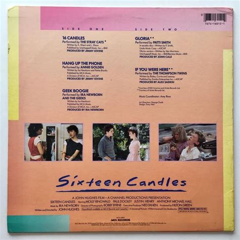 Sixteen Candles Original Motion Picture Soundtrack LP Vinyl | Etsy | Vinyl record album ...