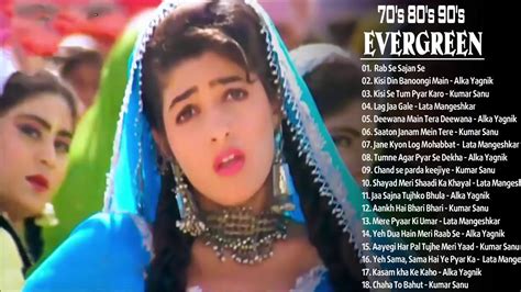 90's Evergreen Hindi Sad Songs Old 1980 1990 Alka Yagnik Kumar Sanu Udit Narayan Indian Songs ...