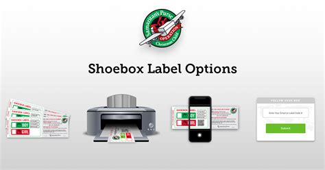 Shoebox Label Options