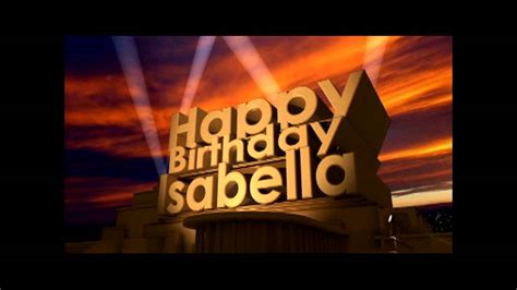 Happy birthday Isabella - YouTube