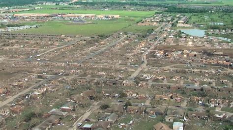 Aerial View Of EF5 Tornado's Path - Moore, OK 2013 - YouTube