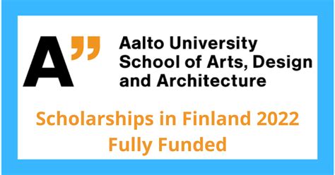 Aalto University Scholarships In Finland 2024