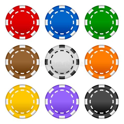 Gambling Poker Chips Set stock vector. Illustration of chip - 21709671