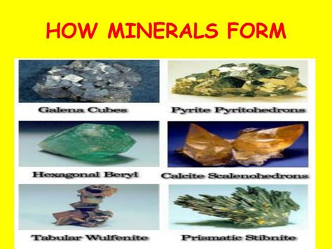 PPT - HOW MINERALS FORM PowerPoint Presentation, free download - ID:4697294