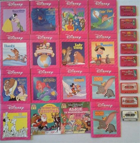 16 DISNEY Books & Audio Cassette Tapes Read Along Lot + Night Before ...