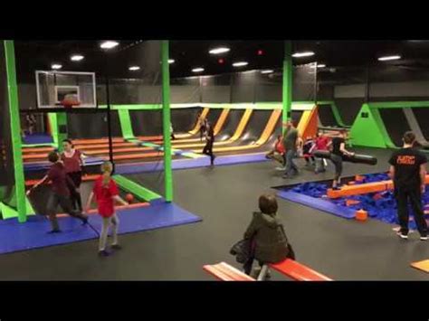 Sights & sounds of Vertical Jump Park at the Millcreek Mall - YouTube