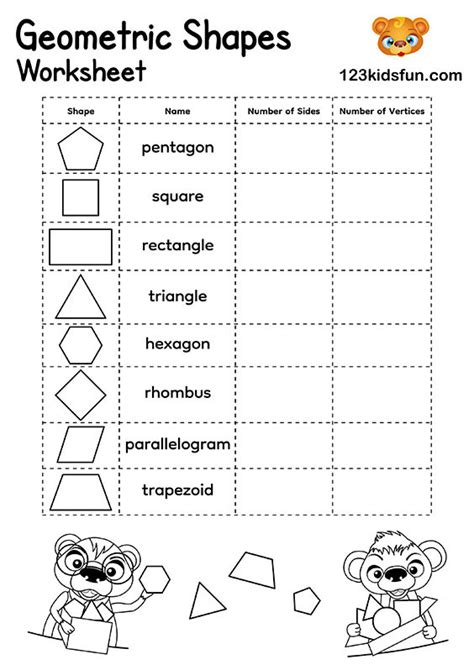 Shapes Worksheets for Kindergarten - Worksheets Library